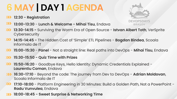 Day 1 agenda